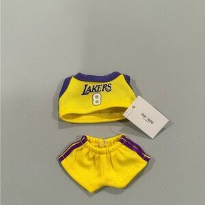 Lakers #8 Yellow & Purple Labubu Jersey Set